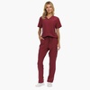 image:imageNautica Scrubs for Women Set of 2  Medical Nursing Stretch Top amp PantsCabernet