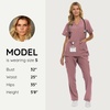 image:imageNautica Scrubs for Women Set of 2  Medical Nursing Stretch Top amp PantsMauve
