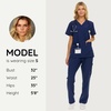 image:imageNautica Scrubs for Women Set of 2  Medical Nursing Stretch Top amp PantsNavy