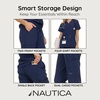 image:imageNautica Scrubs for Women Set of 2  Medical Nursing Stretch Top amp PantsNavy