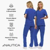 image:imageNautica Scrubs for Women Set of 2  Medical Nursing Stretch Top amp PantsRoyal Blue