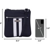 image:imageNautica Womens Lakeside Signature North South Crossbody BagBlack
