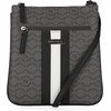 image:imageNautica Womens Lakeside Signature North South Crossbody BagBlack Patent