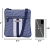 image:imageNautica Womens Lakeside Signature North South Crossbody BagIndigo