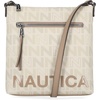image:imageNautica Womens Lakeside Signature North South Crossbody BagOuter Banks Bone Multi