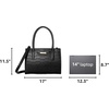 image:imageNautica Womens Sandy Jr Top Handel Satchel with Removable Crossbody StrapBlack Embossed Logo