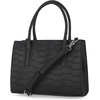 image:imageNautica Womens Sandy Jr Top Handel Satchel with Removable Crossbody StrapBlack Embossed Logo