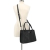 image:imageNautica Womens Sandy Jr Top Handel Satchel with Removable Crossbody StrapBlack Embossed Logo