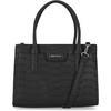image:imageNautica Womens Sandy Jr Top Handel Satchel with Removable Crossbody StrapBlack Embossed Logo