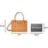 image:imageNautica Womens Sandy Jr Top Handel Satchel with Removable Crossbody StrapCamel