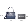 image:imageNautica Womens Sandy Jr Top Handel Satchel with Removable Crossbody StrapNavy Embossed Logo