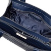 image:imageNautica Womens Sandy Jr Top Handel Satchel with Removable Crossbody StrapNavy Embossed Logo