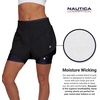 image:imageWomens Running Shorts Elastic High Waisted DryFit Moisture Wicking Performance Workout Athletic Biker Compression PocketBlack  Black