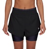 image:imageWomens Running Shorts Elastic High Waisted DryFit Moisture Wicking Performance Workout Athletic Biker Compression PocketBlack  Black