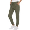 image:imageNautica Scrub Pants for Women  Jogger Cuffs 5Pocket Stretch FabricOlive