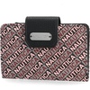 image:imageNautica Womens Close Reach Vegan Leather RFID Wallet Small Credit Card Holder Purse with Zipper Coin Pocket and ID Window in IndigoBlack Jacquard