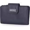 image:imageNautica Womens Close Reach Vegan Leather RFID Wallet Small Credit Card Holder Purse with Zipper Coin Pocket and ID Window in IndigoIndigo