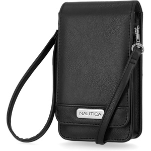 image:imageNautica Catalina RFID Womens Crossbody Bag Vegan Leather Compact Cell Phone Shoulder Travel Purse HolderBlack