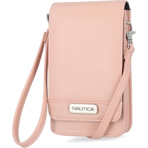 image:imageNautica Catalina RFID Womens Crossbody Bag Vegan Leather Compact Cell Phone Shoulder Travel Purse HolderBlush