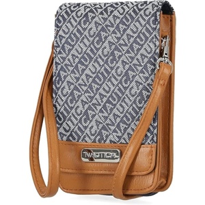 image:imageNautica Catalina RFID Womens Crossbody Bag Vegan Leather Compact Cell Phone Shoulder Travel Purse HolderIndigo Jacquard