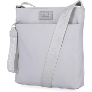image:imageNautica Diver Nylon Small Womens Crossbody Bag Purse with Adjustable Shoulder StrapIce Grey