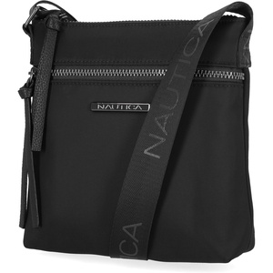 image:imageNautica Diver Nylon Small Womens Crossbody Bag Purse with Adjustable Shoulder StrapZipper Up Black