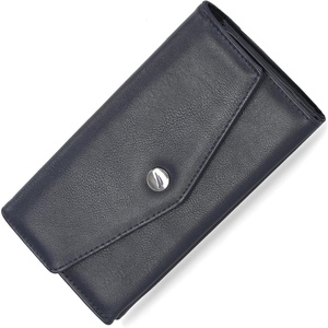 image:imageNautica Money Manager Womens Slim RFID Blocking Wallet Small Bifold Credit Card Holder with Zipper Coin Pocket and ID WindowBlack VFlap