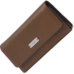 image:imageNautica Money Manager Womens Slim RFID Blocking Wallet Small Bifold Credit Card Holder with Zipper Coin Pocket and ID WindowEarth