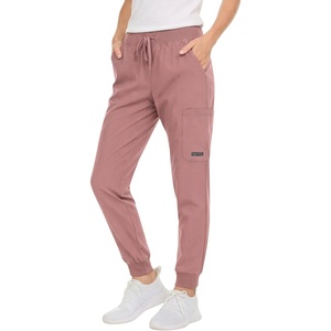 image:imageNautica Scrub Pants for Women  Jogger Cuffs 5Pocket Stretch FabricMauve