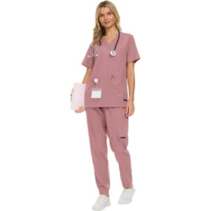 image:imageNautica Scrubs for Women Set of 2  Medical Nursing Stretch Top amp PantsMauve