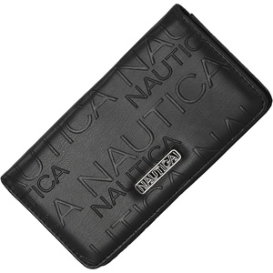 image:imageNautica Seaside Slim Womens Wallet RFID Blocking Credit Card Holder Coin Purse Checkbook Organizer Clutch Small Vegan Leather Wallet for Travel DoveBlack Embossed