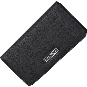 image:imageNautica Seaside Slim Womens Wallet RFID Blocking Credit Card Holder Coin Purse Checkbook Organizer Clutch Small Vegan Leather Wallet for Travel DoveBlack Logo