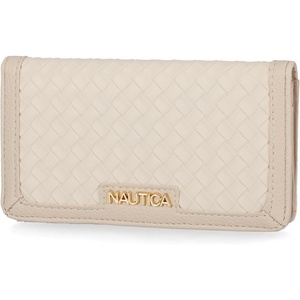 image:imageNautica Seaside Slim Womens Wallet RFID Blocking Credit Card Holder Coin Purse Checkbook Organizer Clutch Small Vegan Leather Wallet for Travel DoveBone