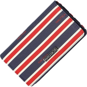 image:imageNautica Seaside Slim Womens Wallet RFID Blocking Credit Card Holder Coin Purse Checkbook Organizer Clutch Small Vegan Leather Wallet for Travel DoveIndigoRedWhite