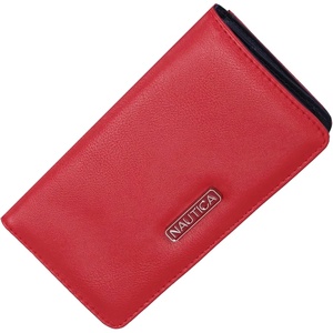 image:imageNautica Seaside Slim Womens Wallet RFID Blocking Credit Card Holder Coin Purse Checkbook Organizer Clutch Small Vegan Leather Wallet for Travel DoveRed