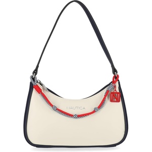 image:imageNautica Voyager Hobo Bag for Women Vegan Leather Womens Purse Large Shoulder Handbag with Zipper ClosureIndigo Multi Swag Bag