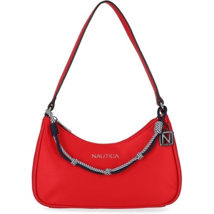 image:imageNautica Voyager Hobo Bag for Women Vegan Leather Womens Purse Large Shoulder Handbag with Zipper ClosureRed Swag Bag