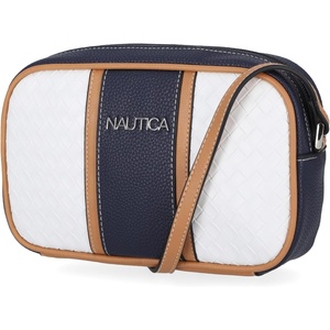image:imageNautica Womens Candid Camera Adjustable Crossbody BagWhite Woven