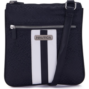 image:imageNautica Womens Lakeside Signature North South Crossbody BagBlack