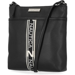 image:imageNautica Womens Lakeside Signature North South Crossbody BagLinked Black