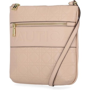 image:imageNautica Womens Lakeside Signature North South Crossbody BagNude Lattice Quilt