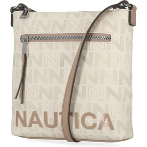image:imageNautica Womens Lakeside Signature North South Crossbody BagOuter Banks Bone Multi
