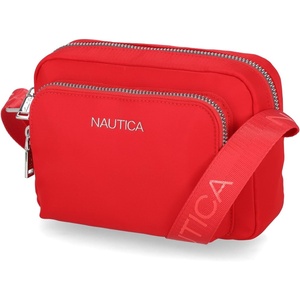 image:imageNautica Womens Out and About Adjustable Crossbody Bag PurseRed Nylon