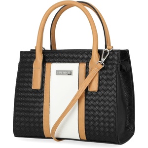 image:imageNautica Womens Sandy Jr Top Handel Satchel with Removable Crossbody StrapBlack Woven