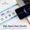 image:imageNautica 4 Feet USB C to USB C Cable Fast Power Phone Charger Type C Charger Compatible with Galaxy S9S10S10 LG V20G5G6 PS5 Controller OffWhite