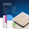 image:imageNautica Body Tracker Digital Bathroom Scale BluetoothEnabled Smart Scale with BMI Body Fat Muscle Mass Tracking amp More Syncs with Smartphone App for Body Composition Tracking 396 LbsQuartz Stone
