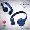 image:imageNautica H120 Bluetooth Headphones  OnEar Wireless With Builtin Microphone Bluetooth v50 Wired Stereo Deep Bass Foldable OverEar Navy