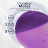 image:imageNautica PC120 Facial Cleansing Brush Made with UltraHygienic Soft Silicone Waterproof Rechargeable Vibrating Face Exfoliator Scrub Brush with Sonic Technology for Men amp Women  Hy PurpleHy Purple