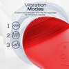 image:imageNautica PC120 Facial Cleansing Brush Made with UltraHygienic Soft Silicone Waterproof Rechargeable Vibrating Face Exfoliator Scrub Brush with Sonic Technology for Men amp Women  Hy PurpleDancing Red