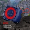 image:imageNautica Portable Bluetooth Speaker Wireless IPX5 Splashproof Integrated Phone Holder 15 Hours Playtime Dynamic Led Lights TWS Pairing Pure Bass for Home Outdoor Navy  RedNavy  Red